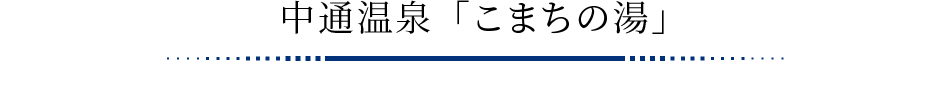 中通温泉「秋田の湯」