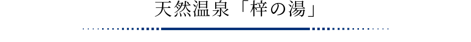 天然温泉「梓の湯」