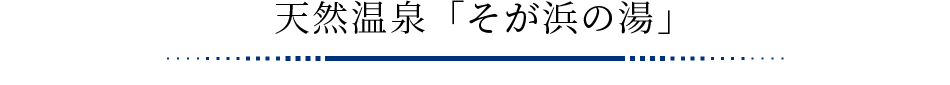 天然温泉「そが浜の湯